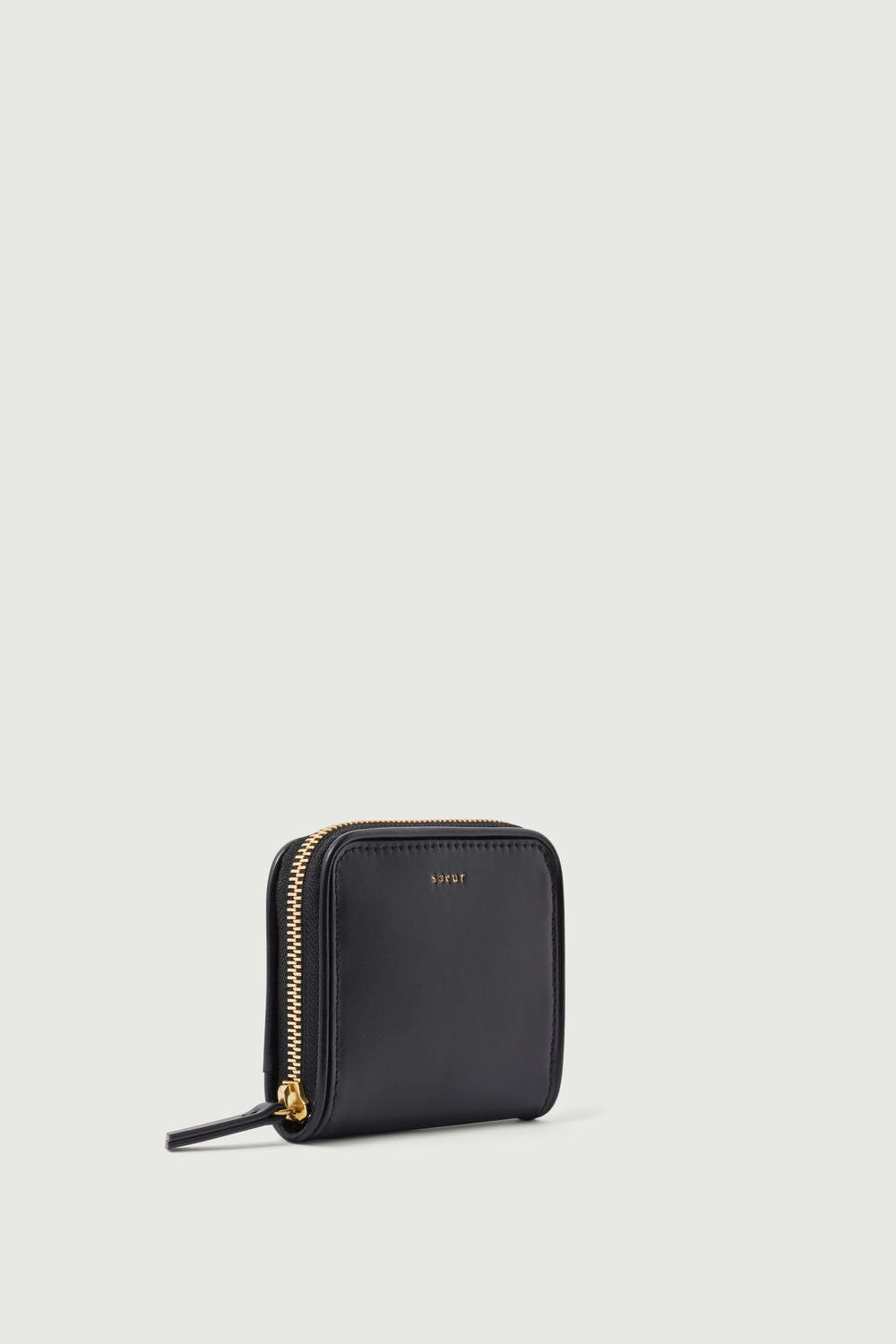 Porte-Monnaie Electre - Noir Cuir Box Femme - Soeur